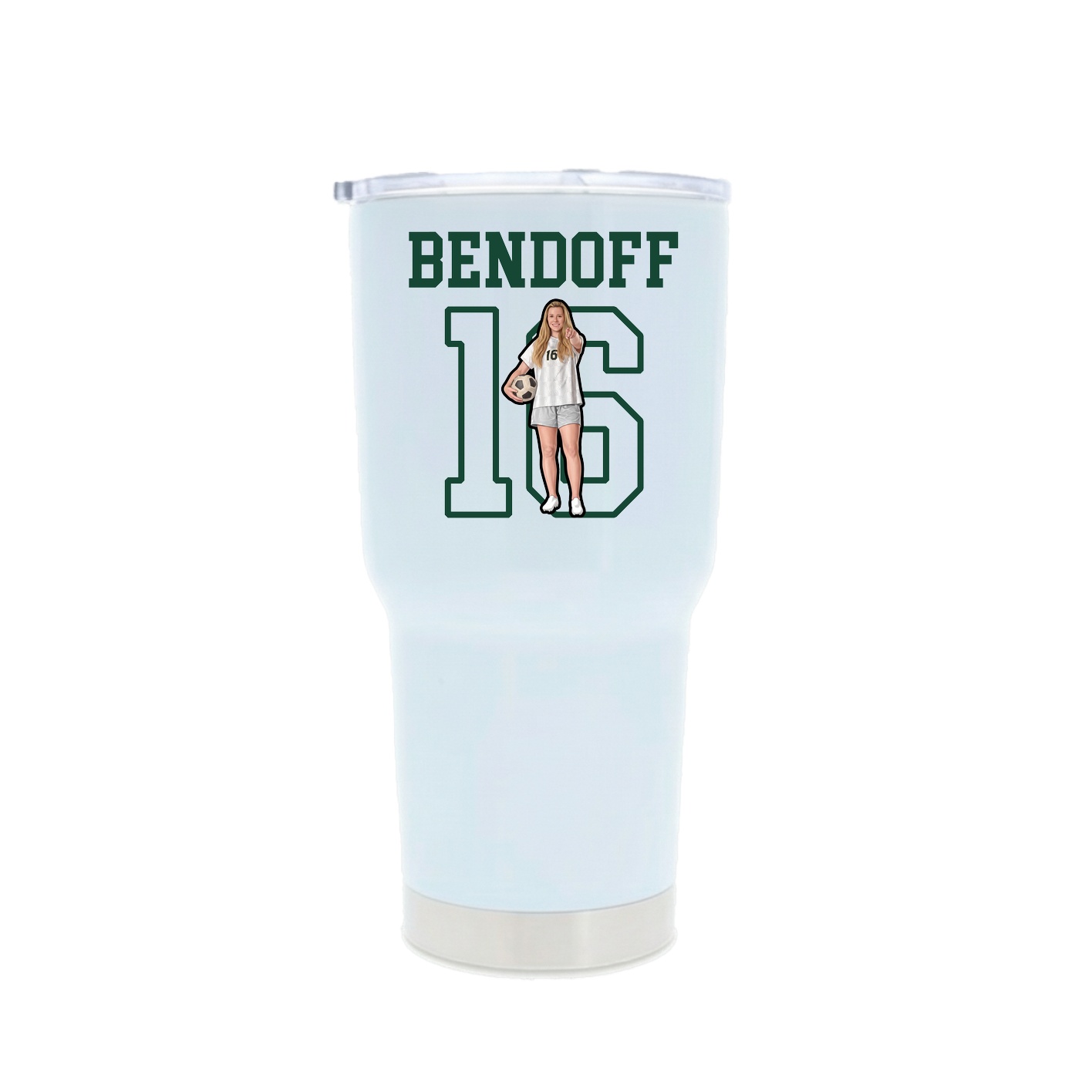 30oz Stainless Steel Tumbler — Shirsey in White
