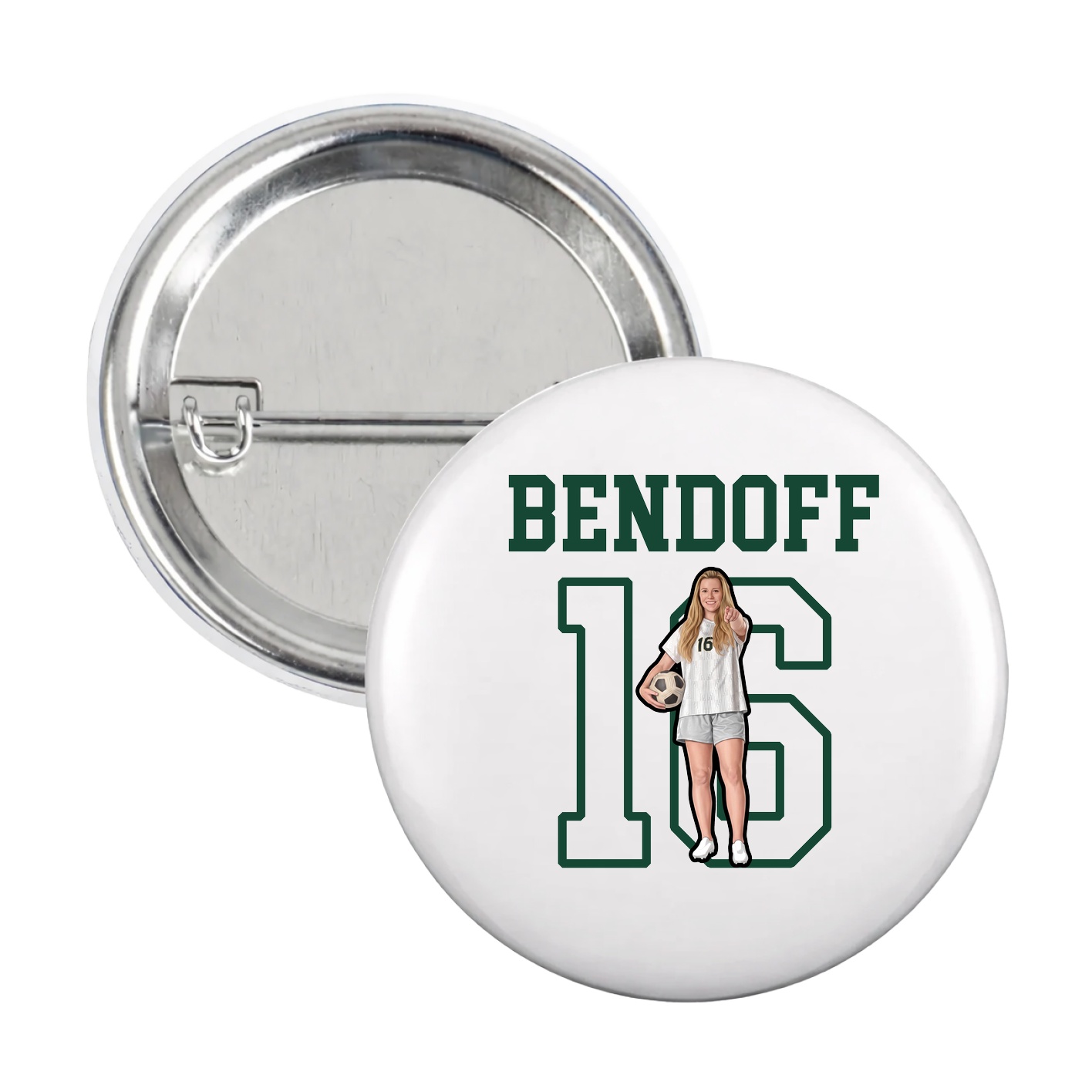 Game Day Button — Shirsey in White