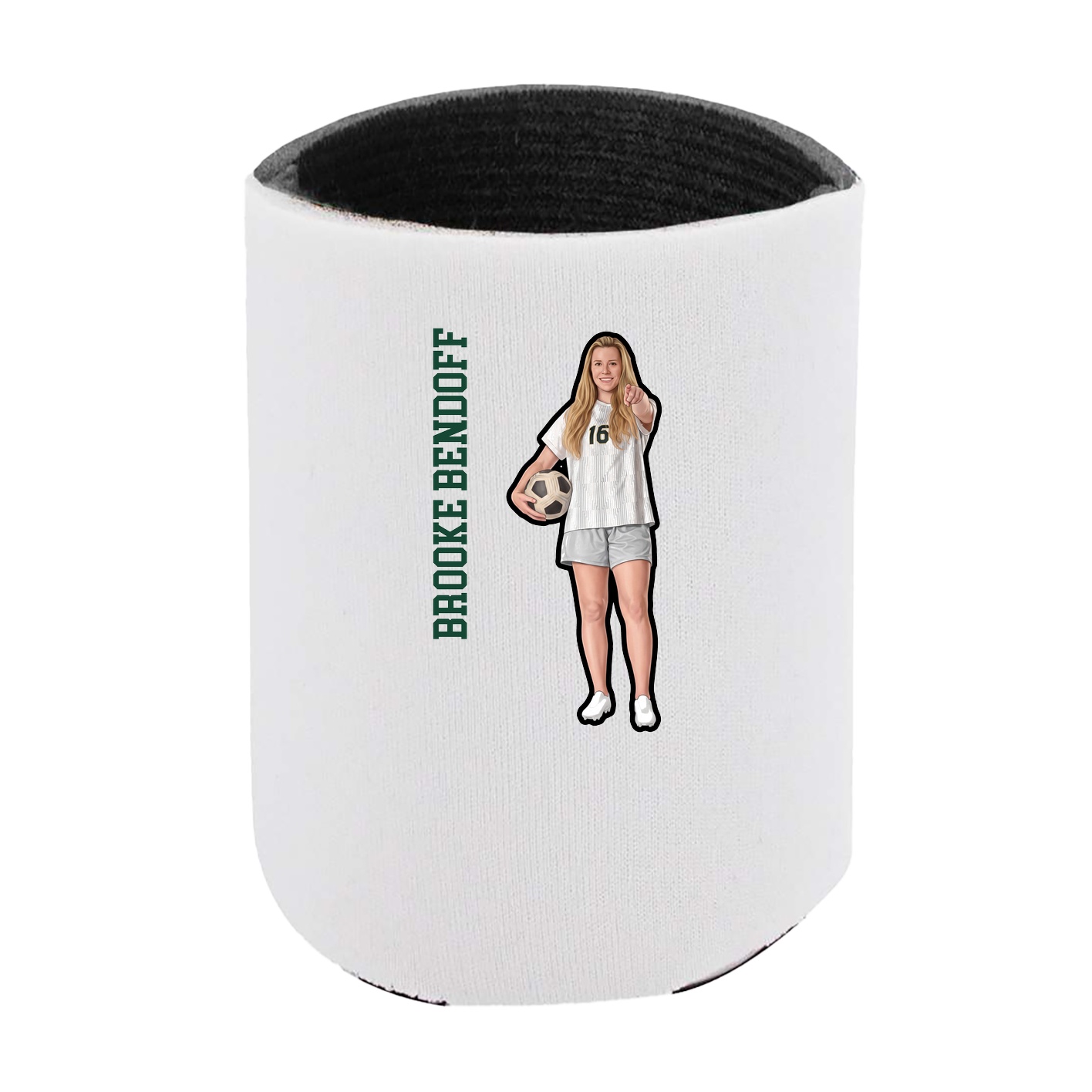 Can Holder — Name Vertical in White