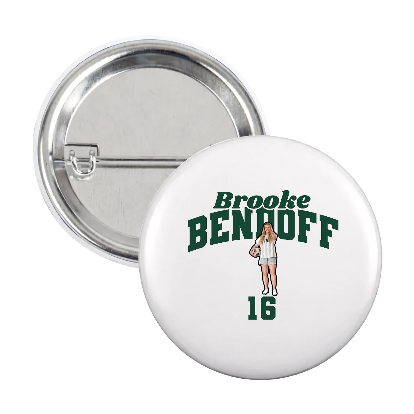 Game Day Button — Signature Arch in White
