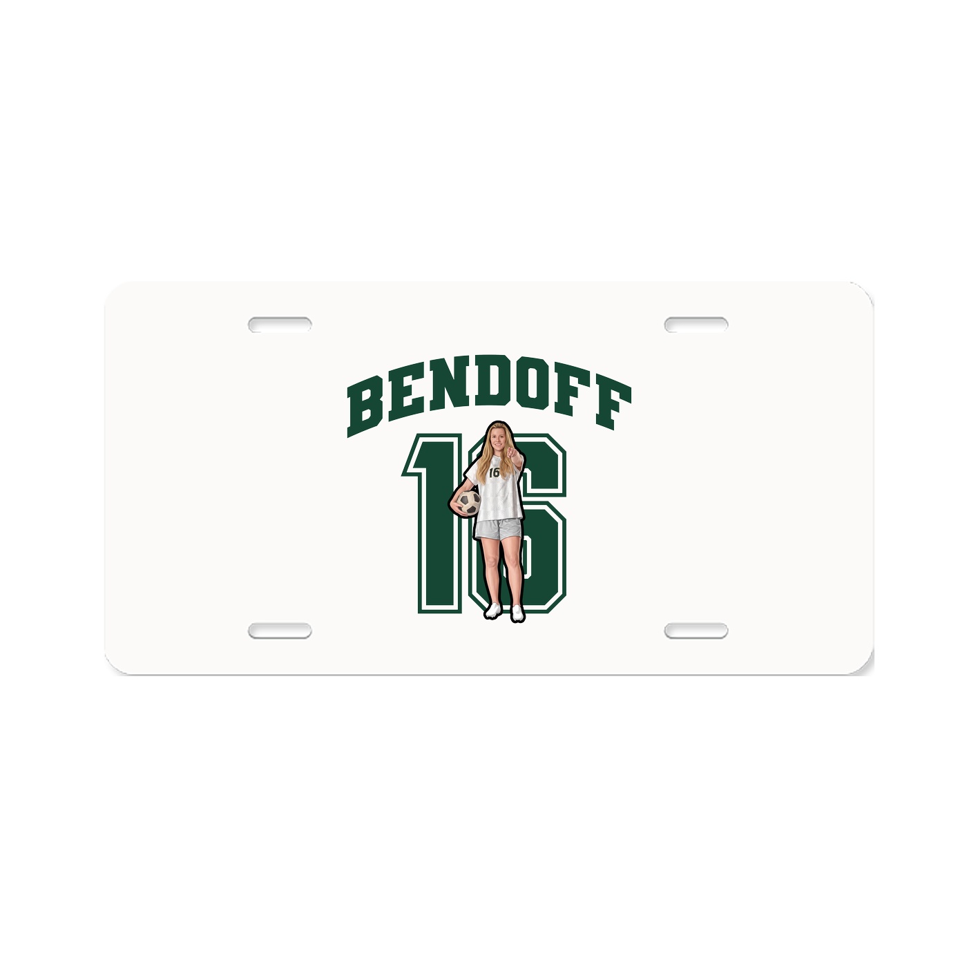License Plate — Number in Classic
