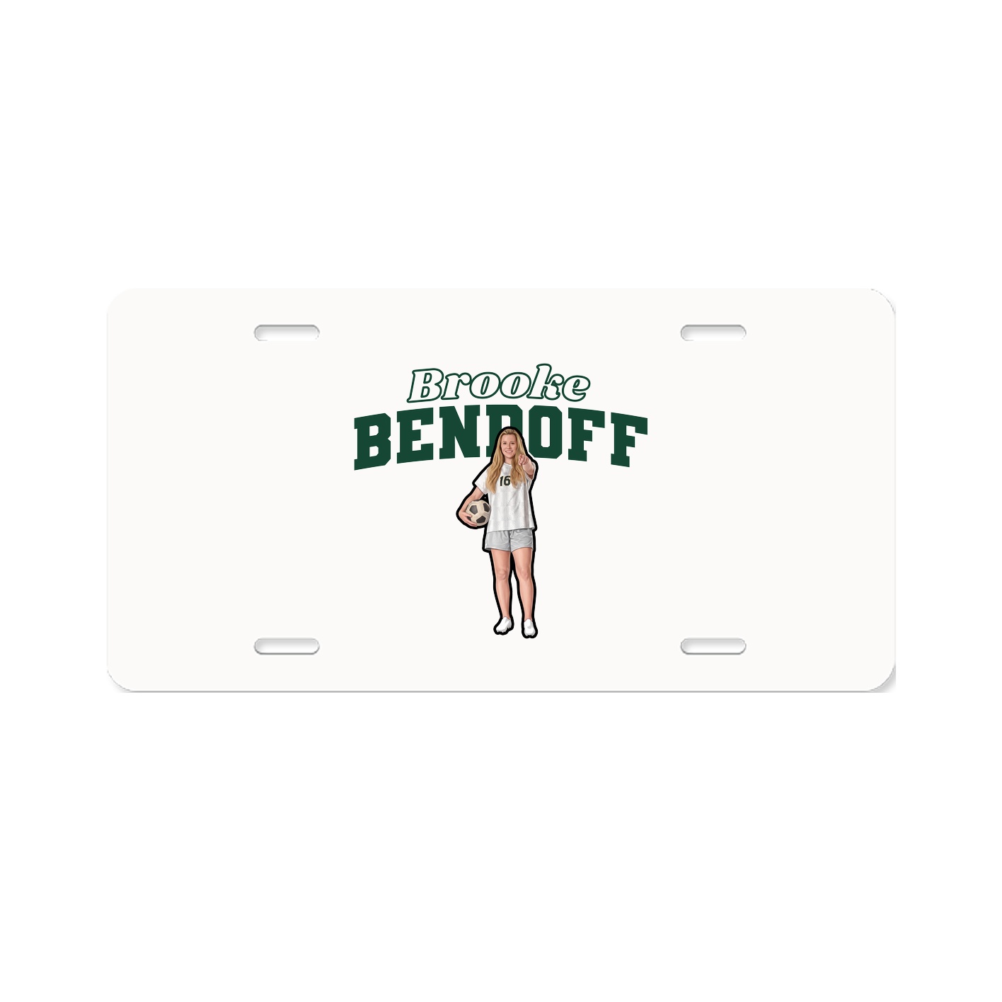 License Plate — Name Arch in Classic