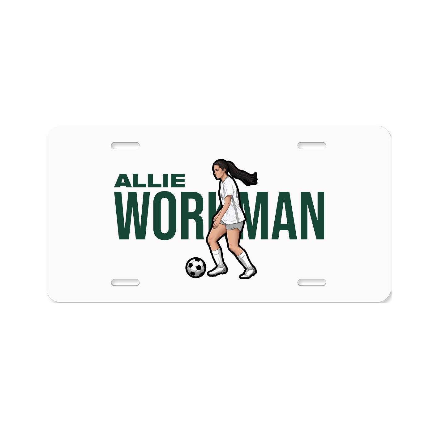 License Plate — Player Name in Classic