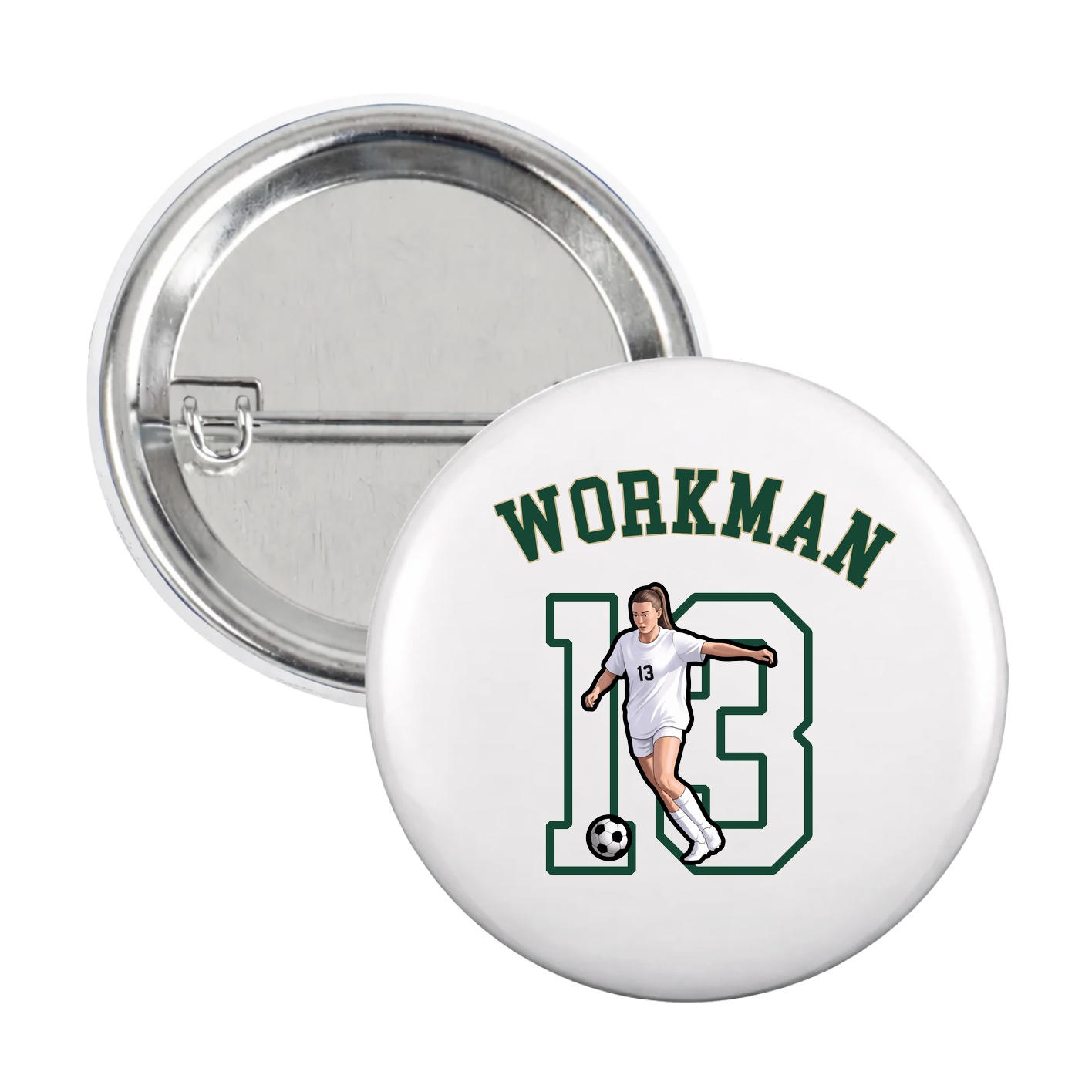 Game Day Button — Shirsey Arch in White