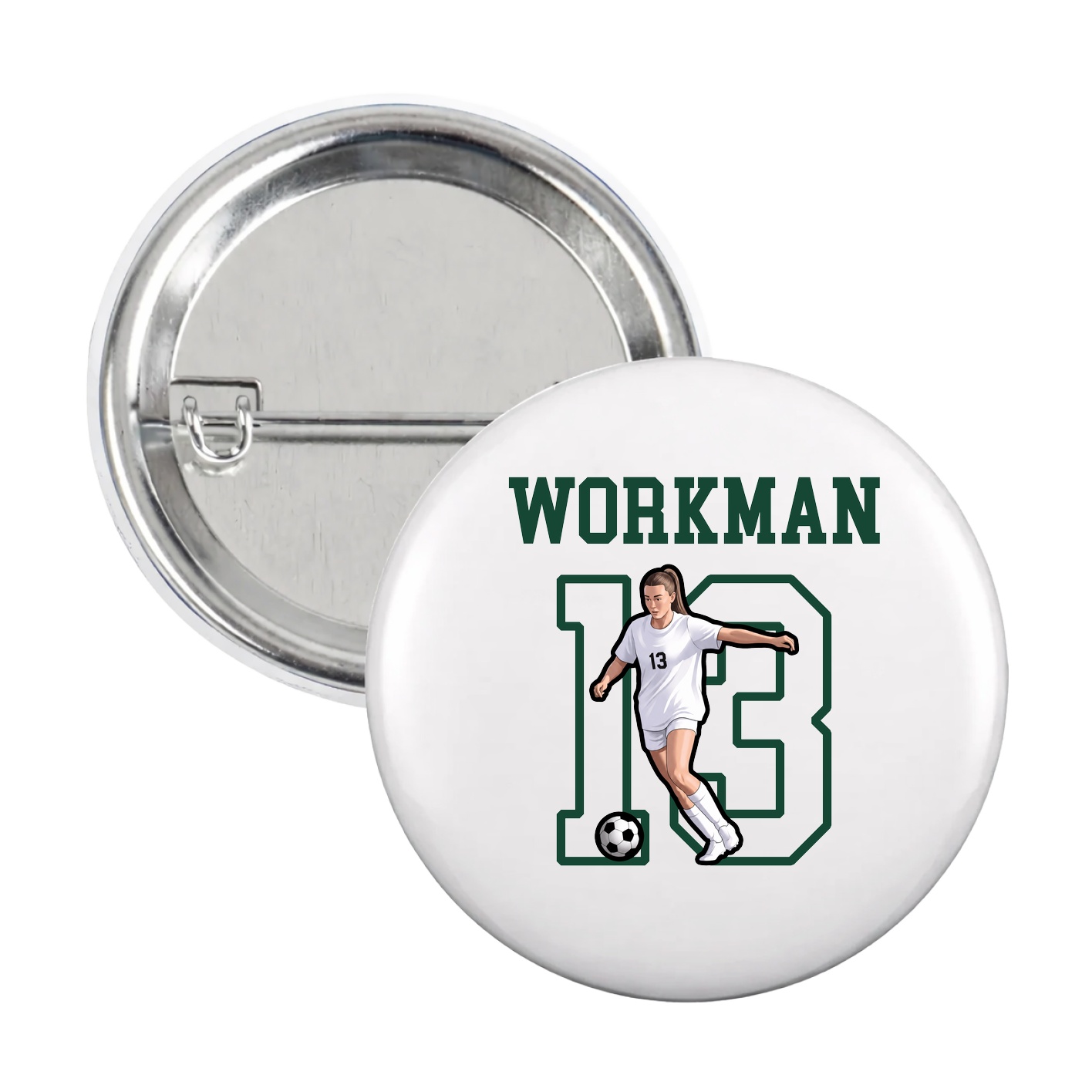 Game Day Button — Shirsey in White