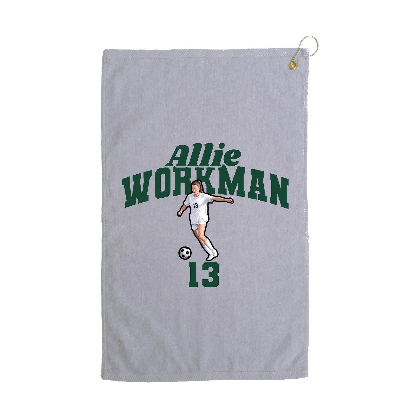 Golf Towel — Signature Arch in Grey