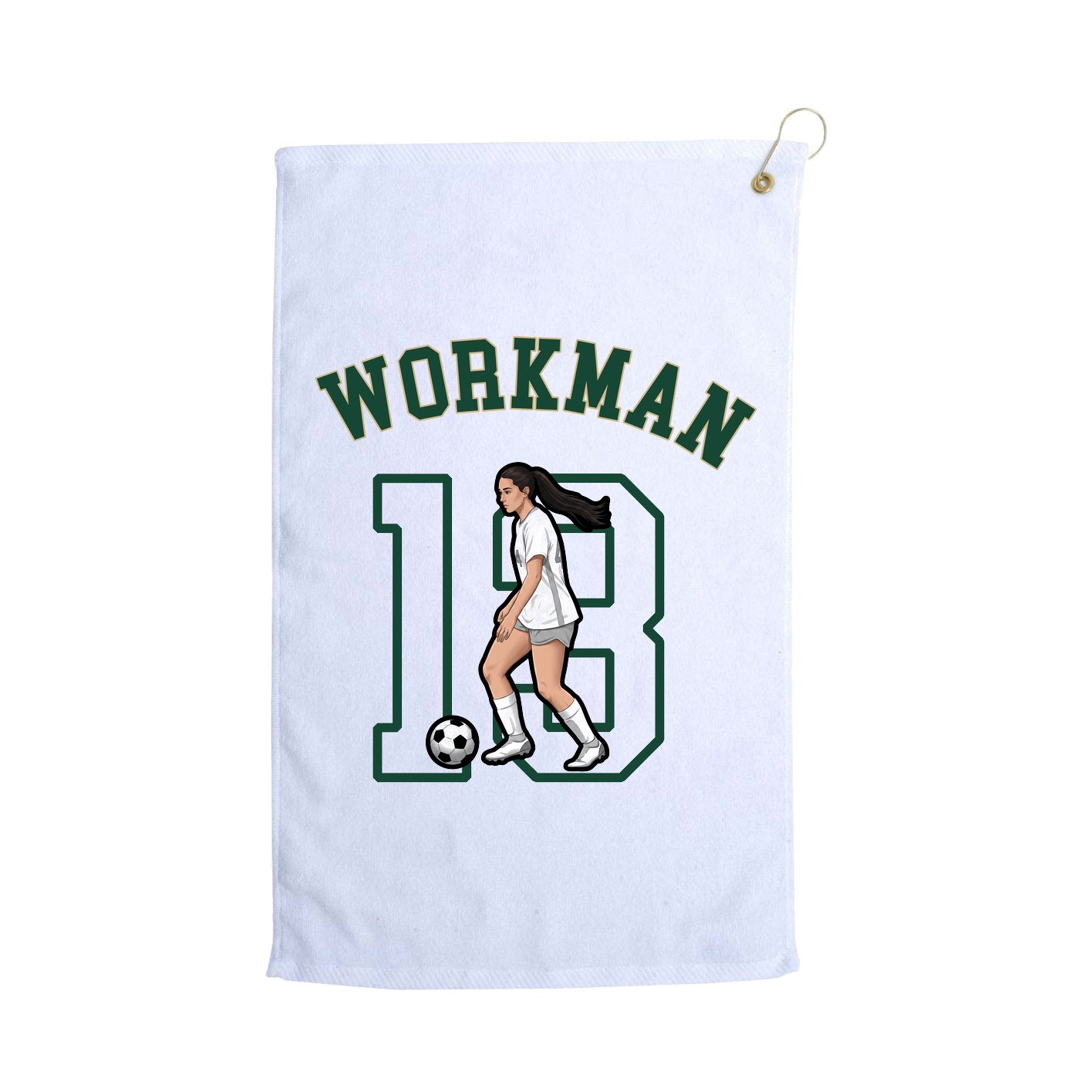 Golf Towel — Shirsey Arch in White