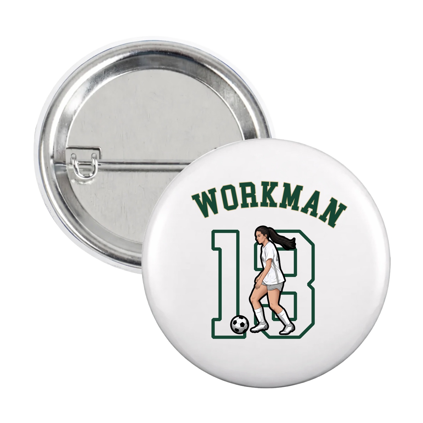 Game Day Button — Shirsey Arch in White