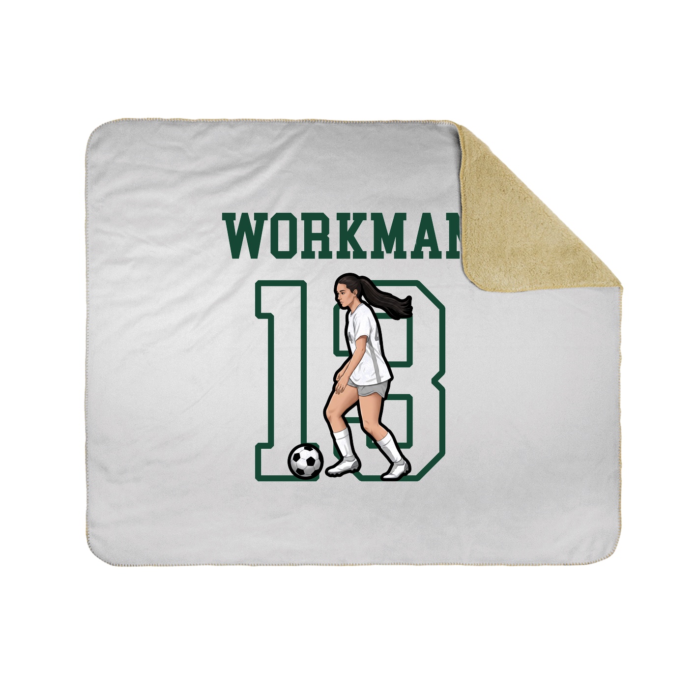 Throw Blanket — Shirsey in White