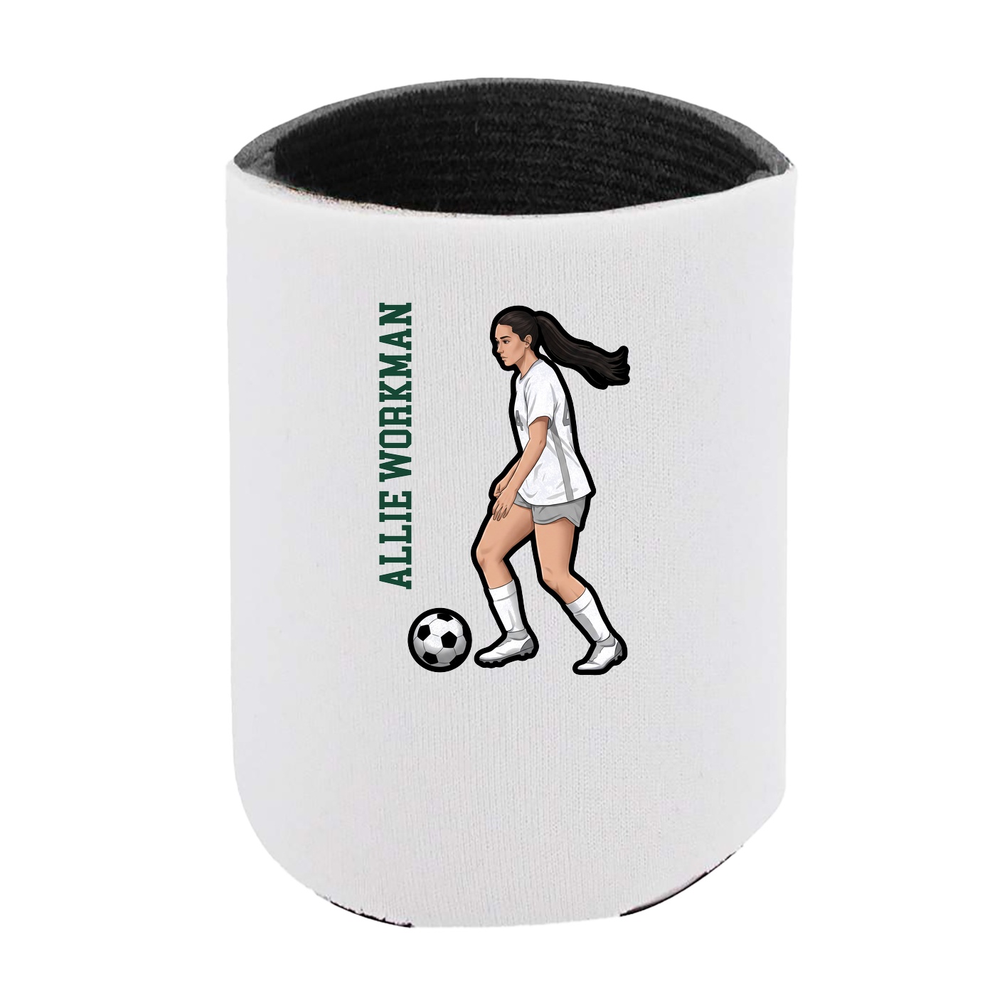Can Holder — Name Vertical in White