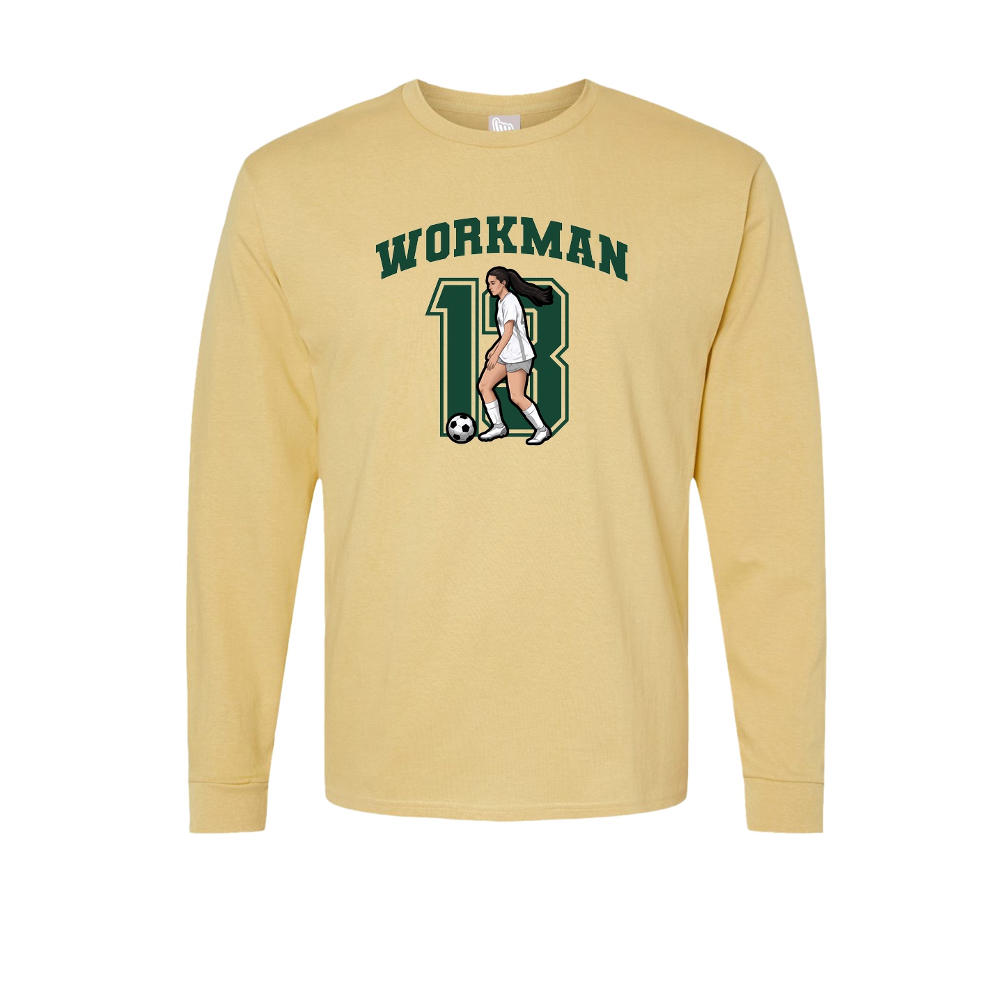 Long Sleeve Tee — Number in Vegas Gold