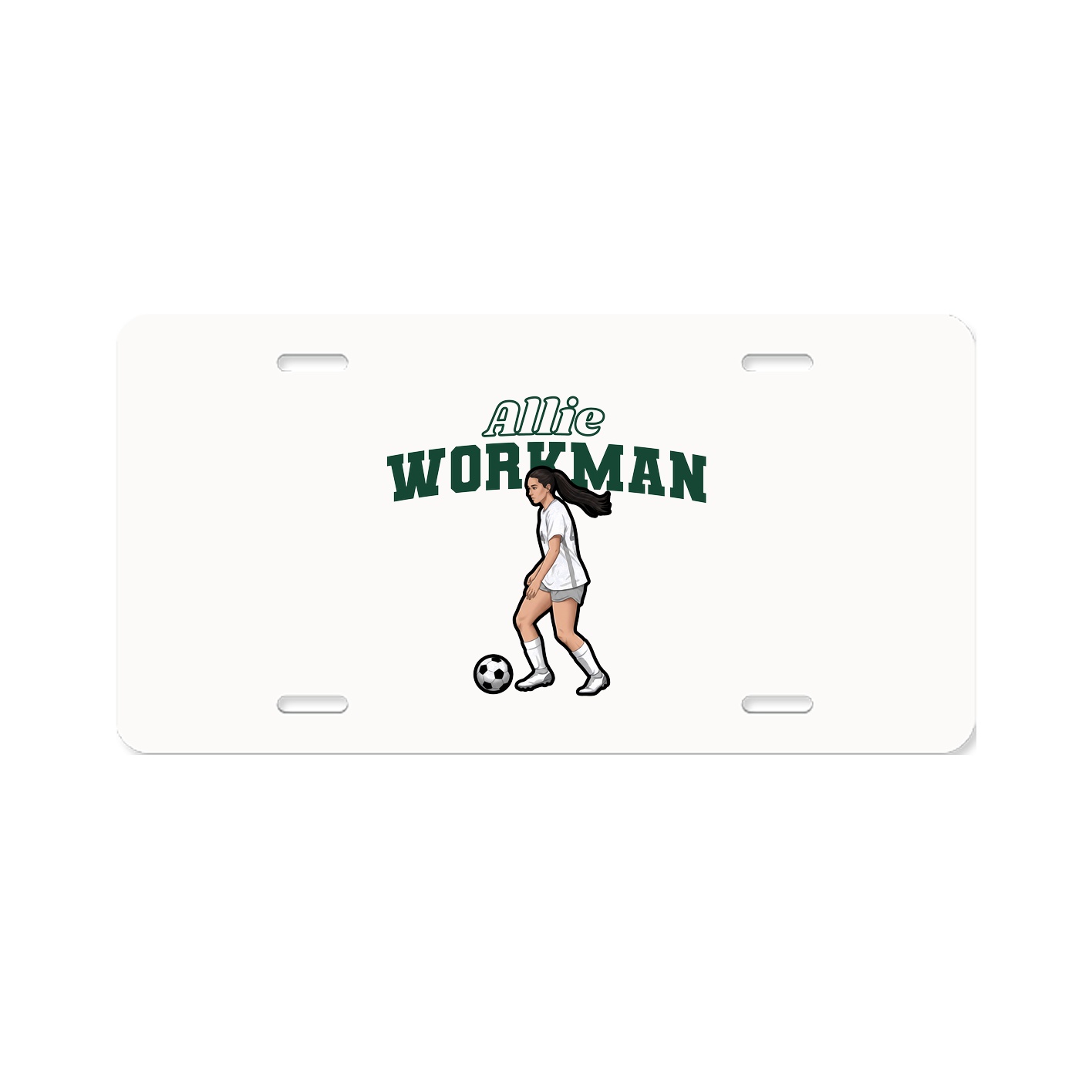 License Plate — Name Arch in Classic