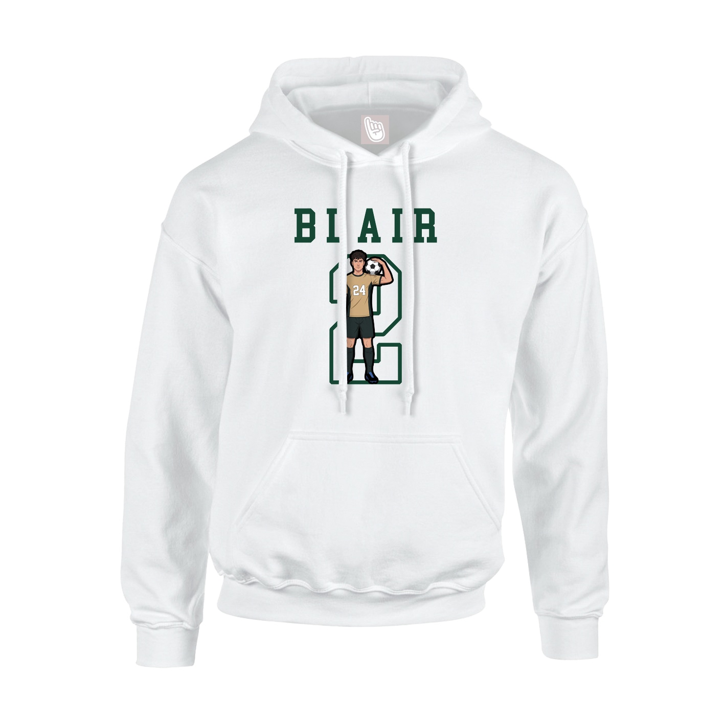 Hoodie — Shirsey in White