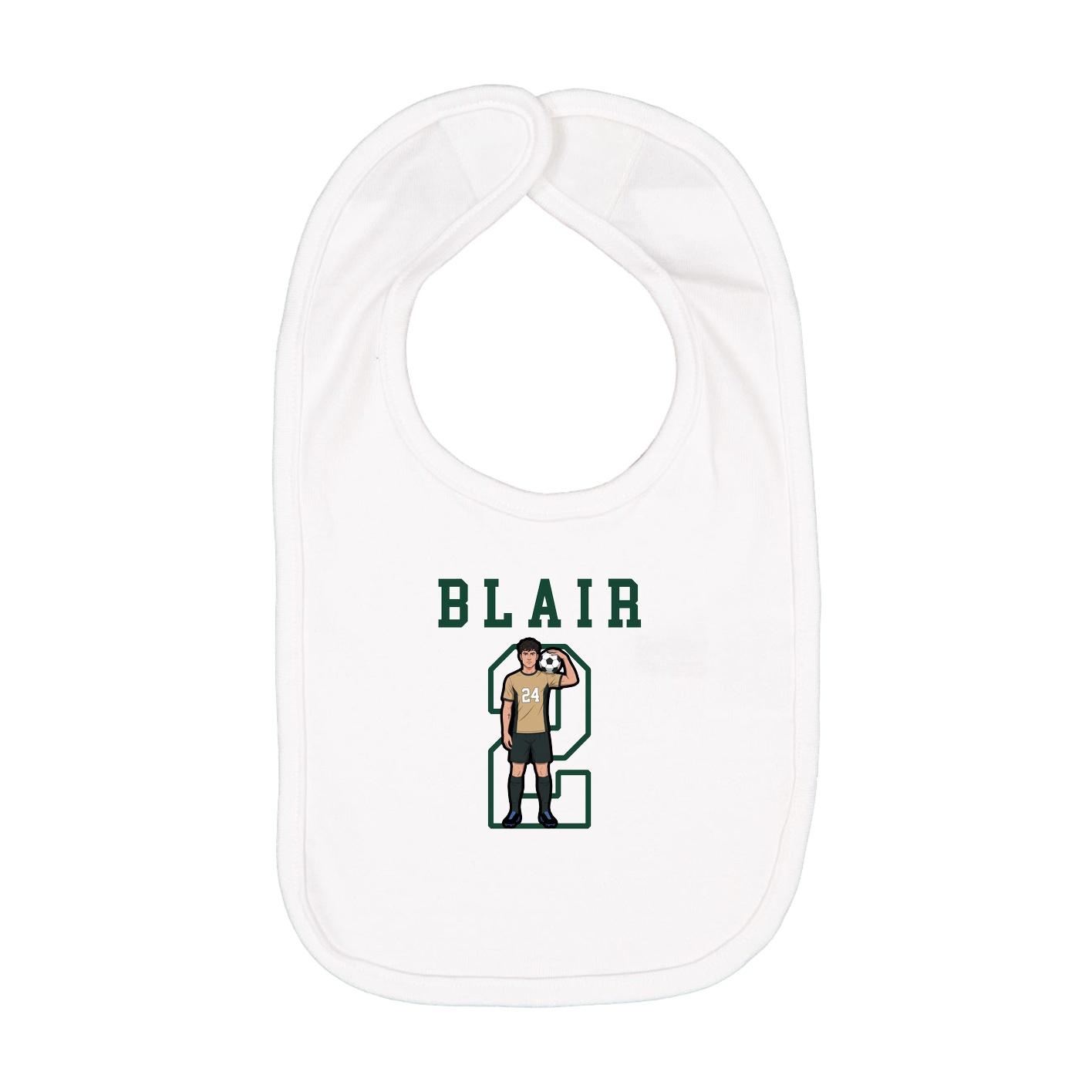 Infant Bib — Shirsey in White