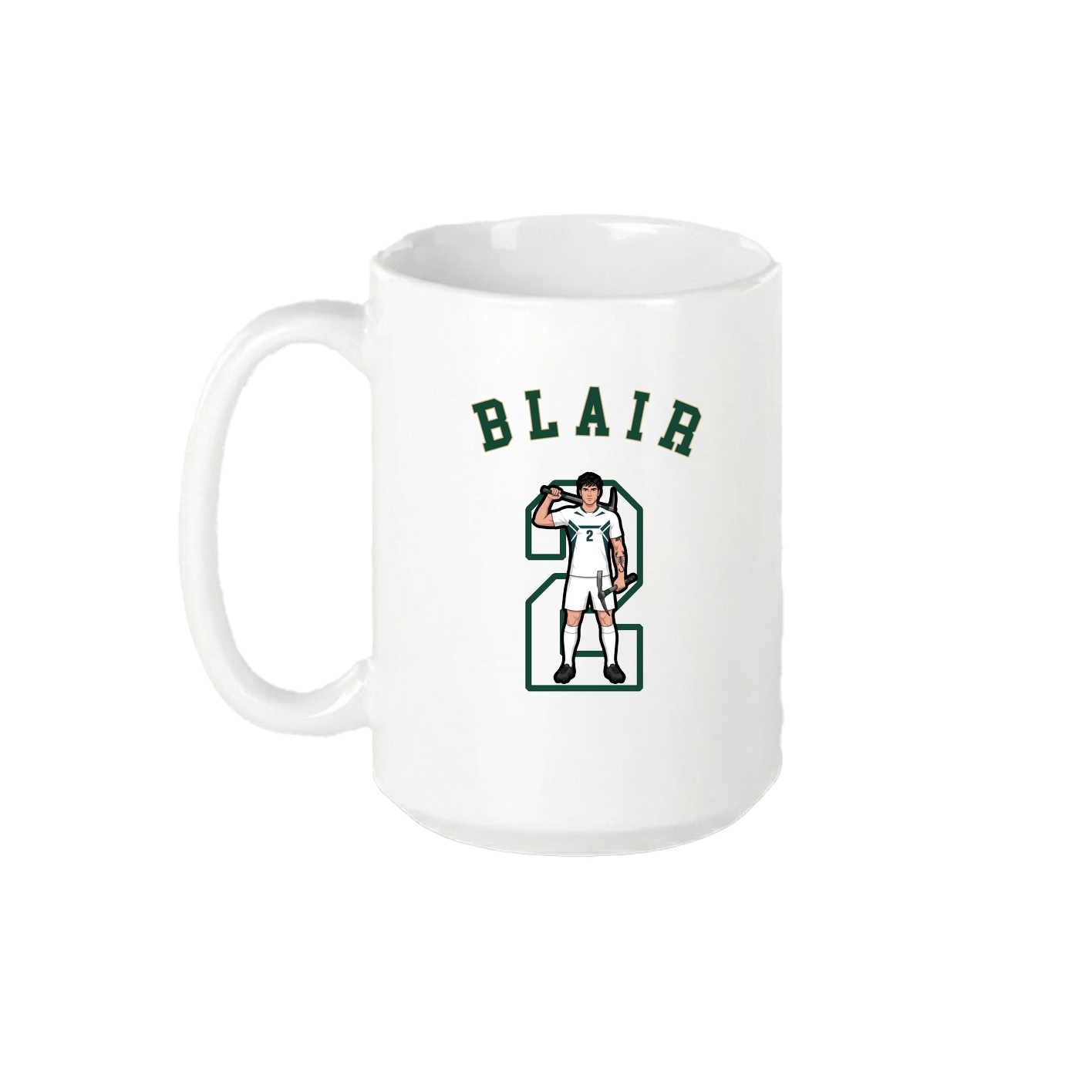 15oz Coffee Mug — Shirsey Arch in White