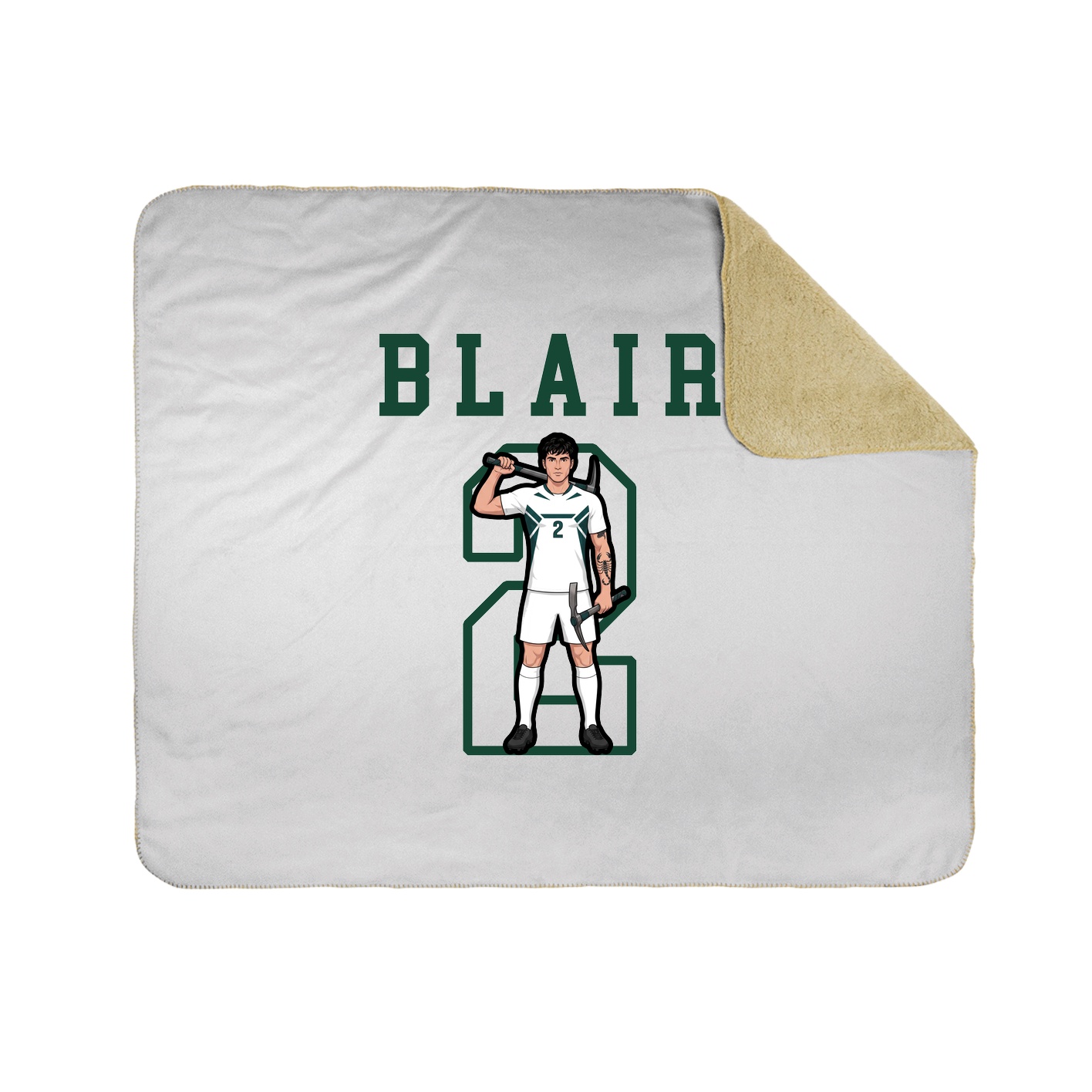 Throw Blanket — Shirsey in White