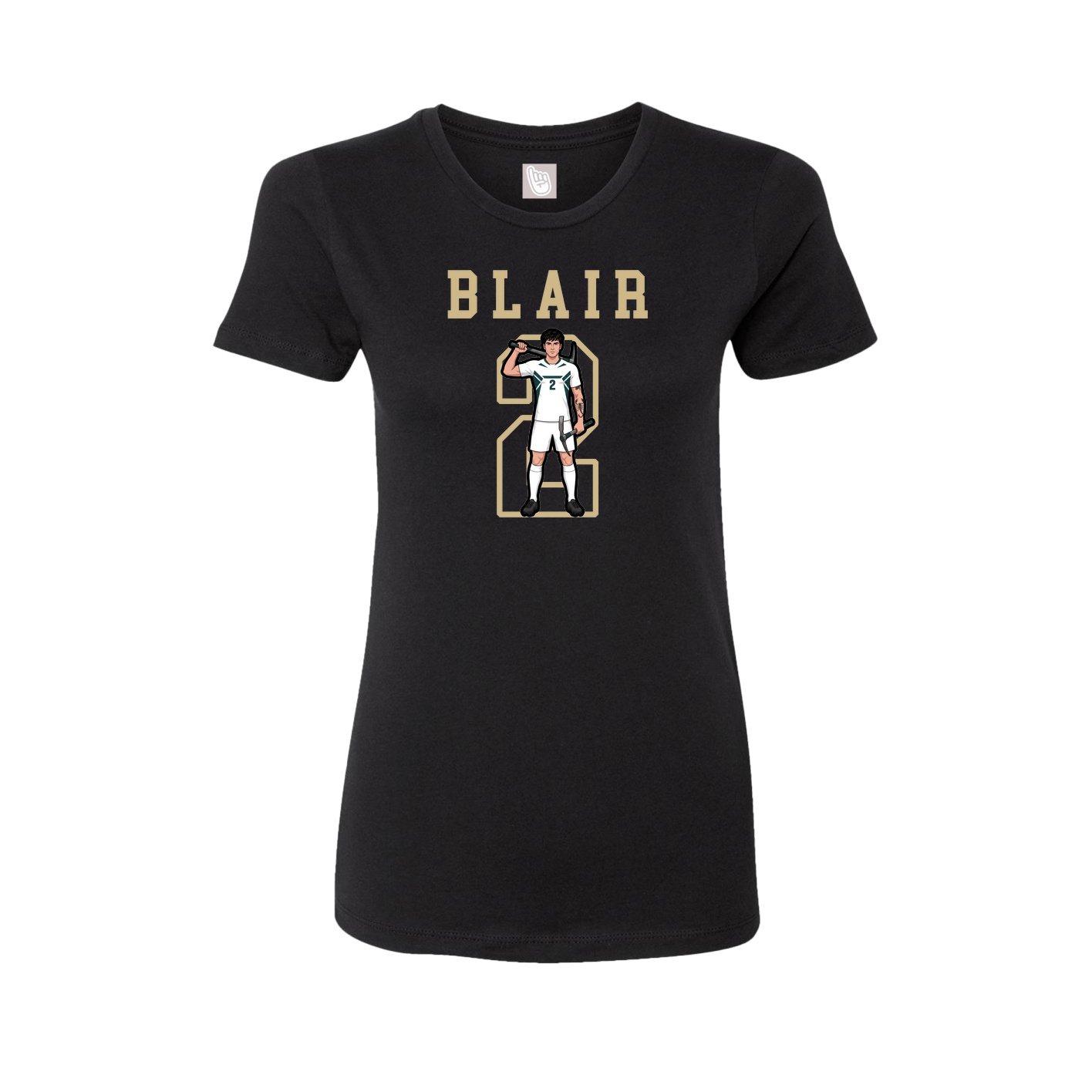 Fitted Women's Tee — Shirsey in Black