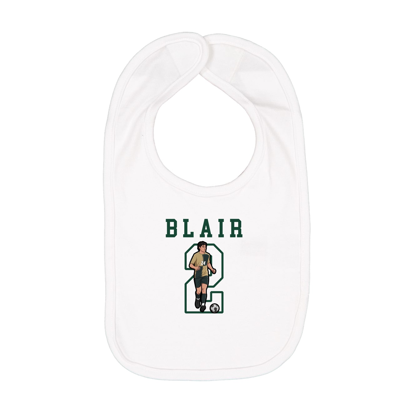 Infant Bib — Shirsey in White
