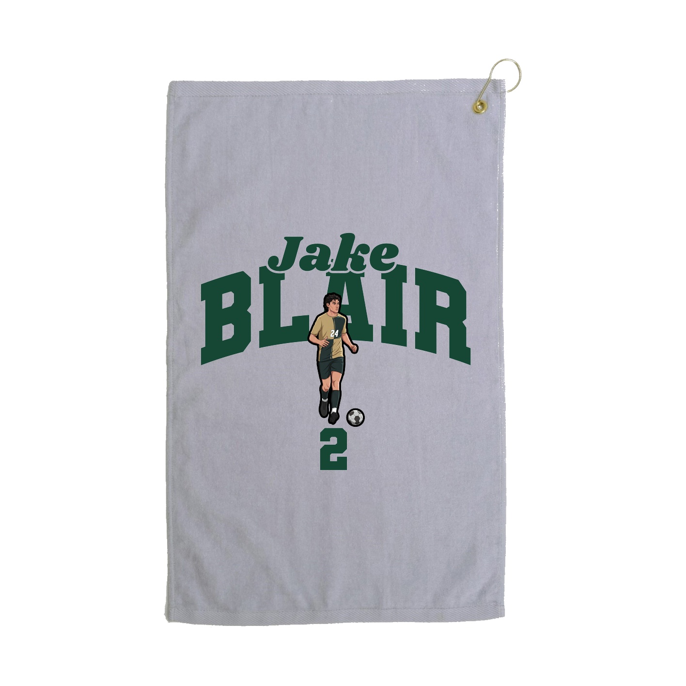 Golf Towel — Signature Arch in Grey