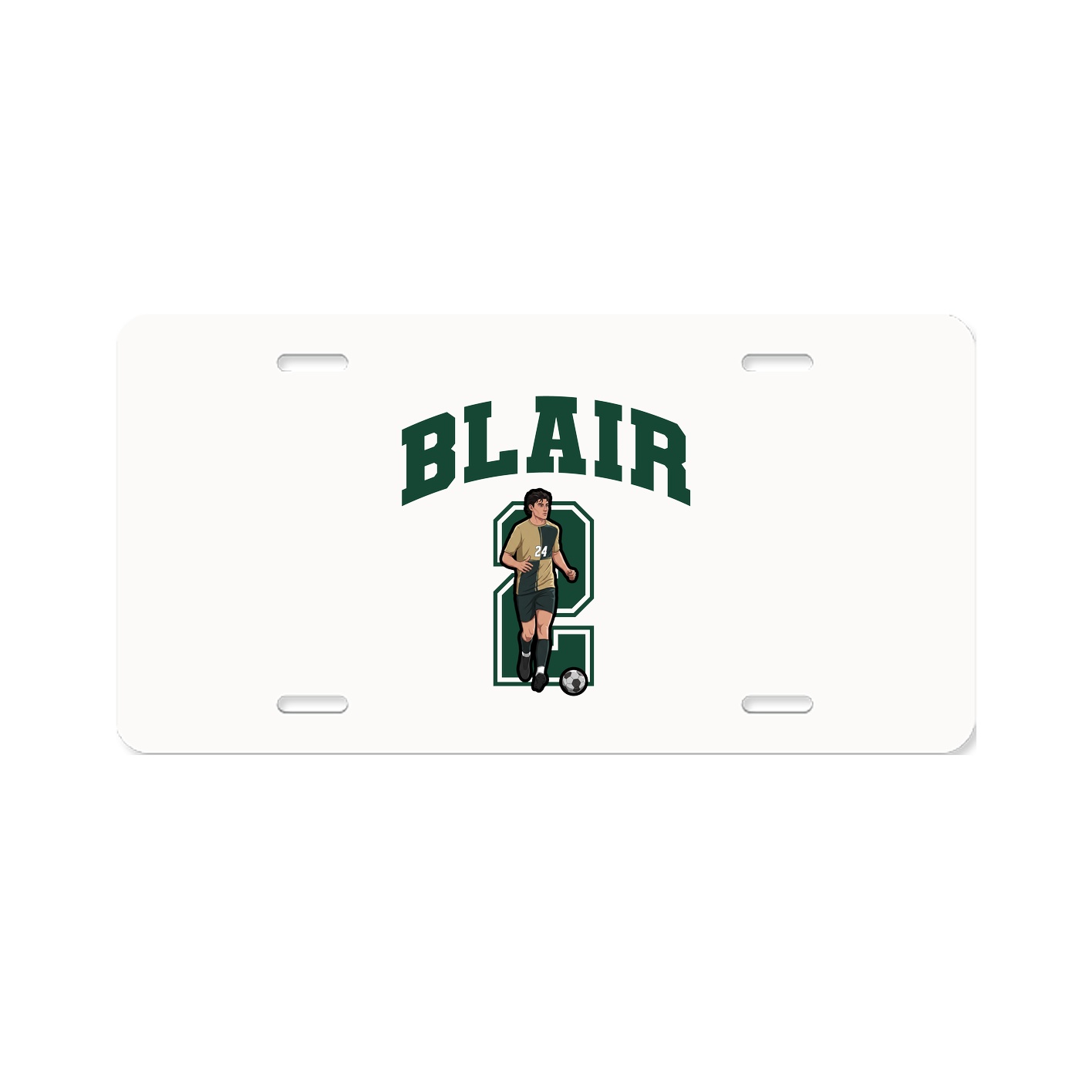 License Plate — Number in Classic