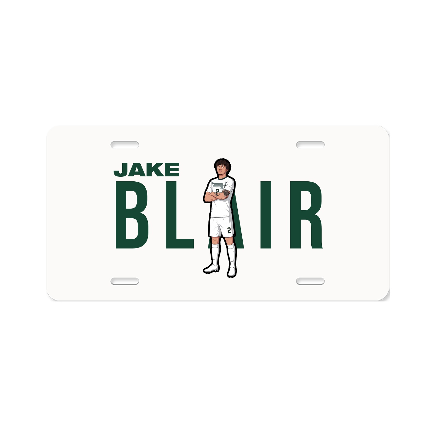 License Plate — Player Name in Classic