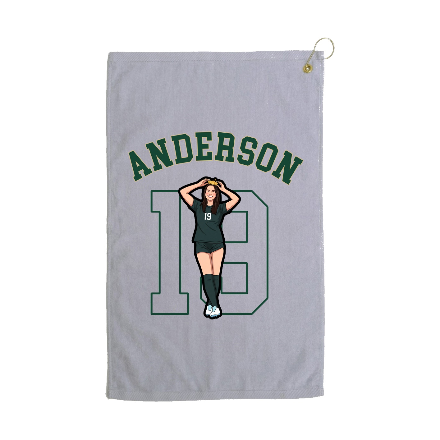 Golf Towel — Shirsey Arch in Grey