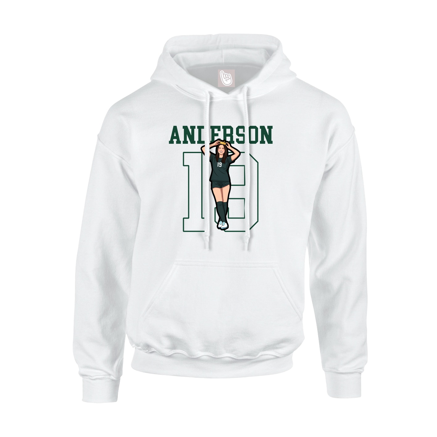 Youth Hoodie — Shirsey in White