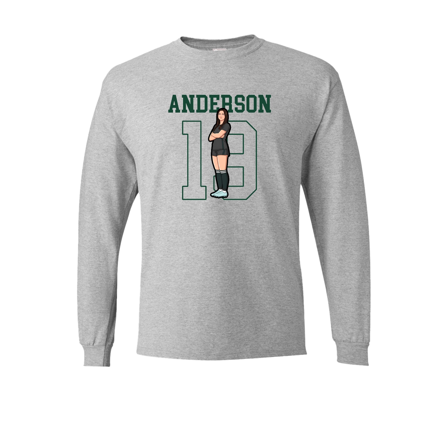 Long Sleeve Tee — Shirsey in Grey