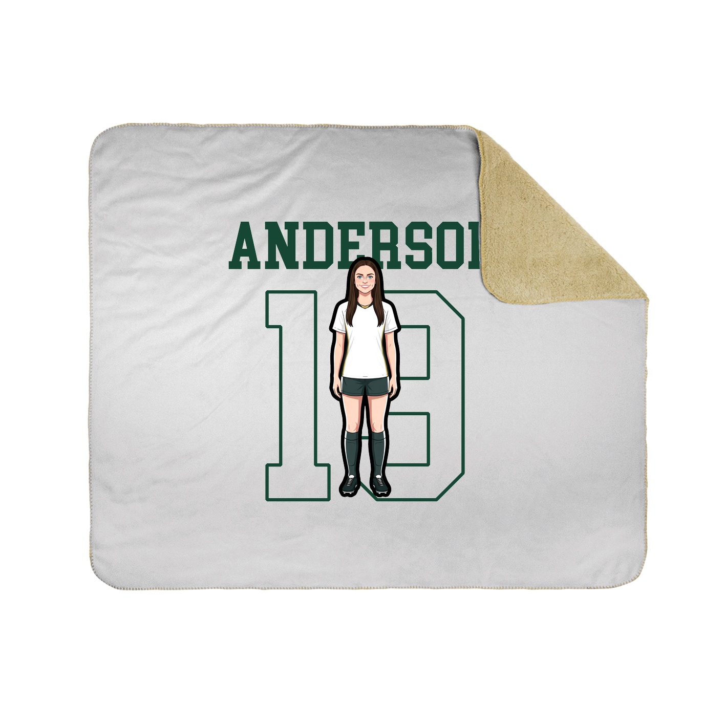 Throw Blanket — Shirsey in White