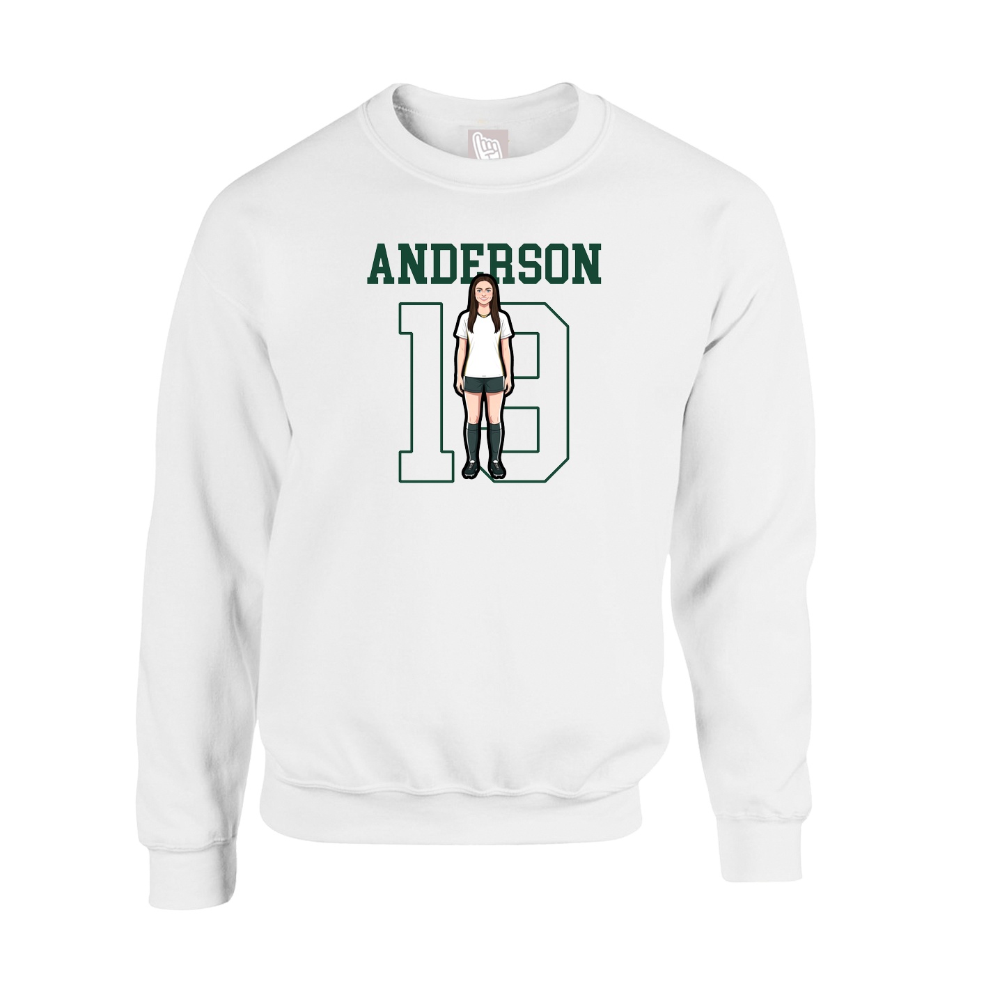 Fleece Crew — Shirsey in White