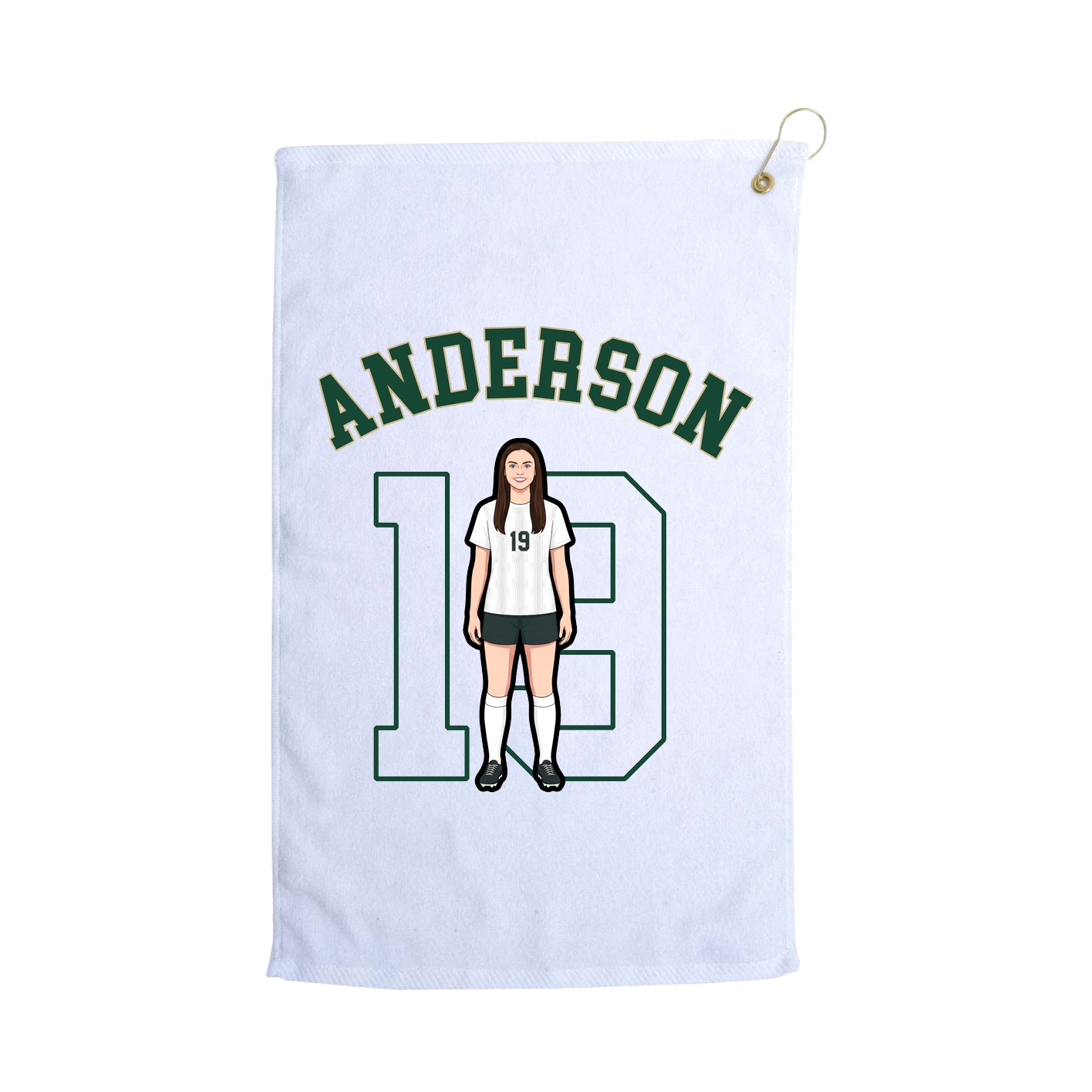 Golf Towel — Shirsey Arch in White
