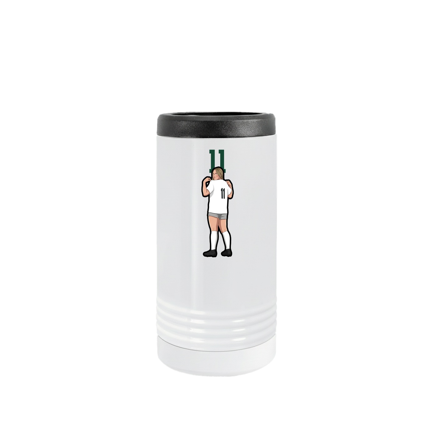 Slim Beverage Holder — Number Top in White