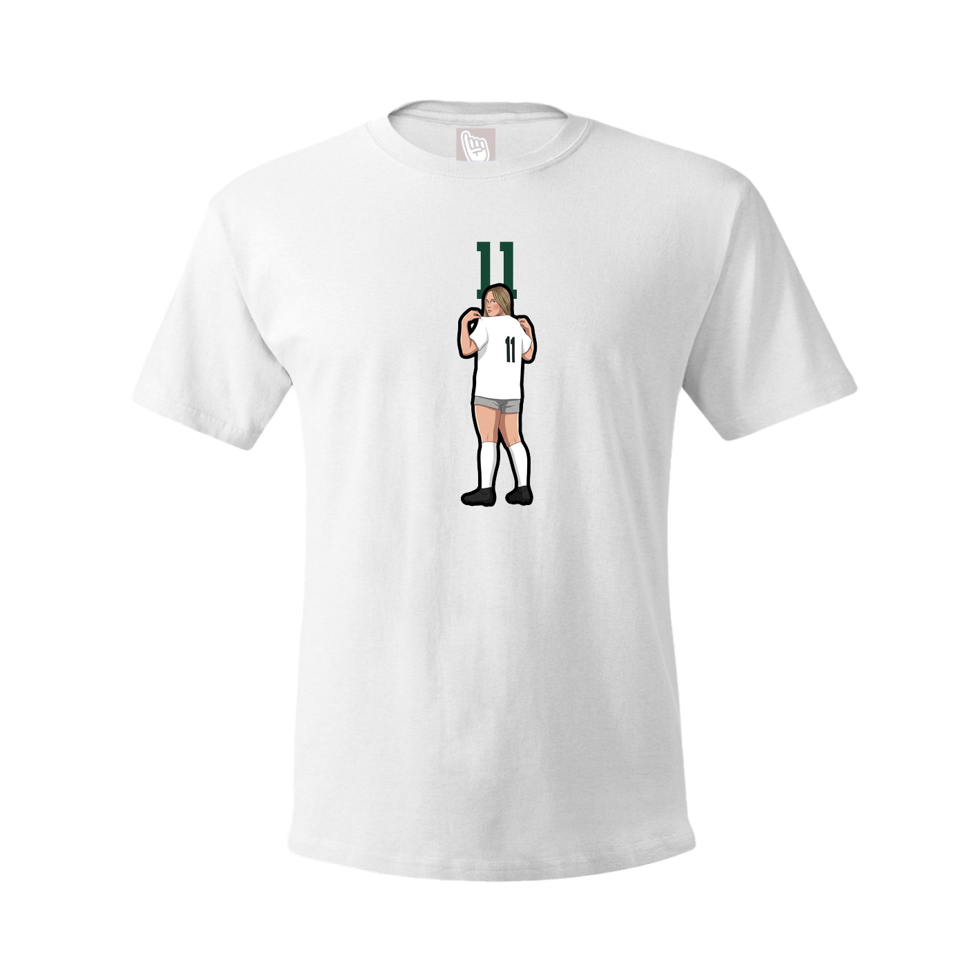 Tee — Number Top in White
