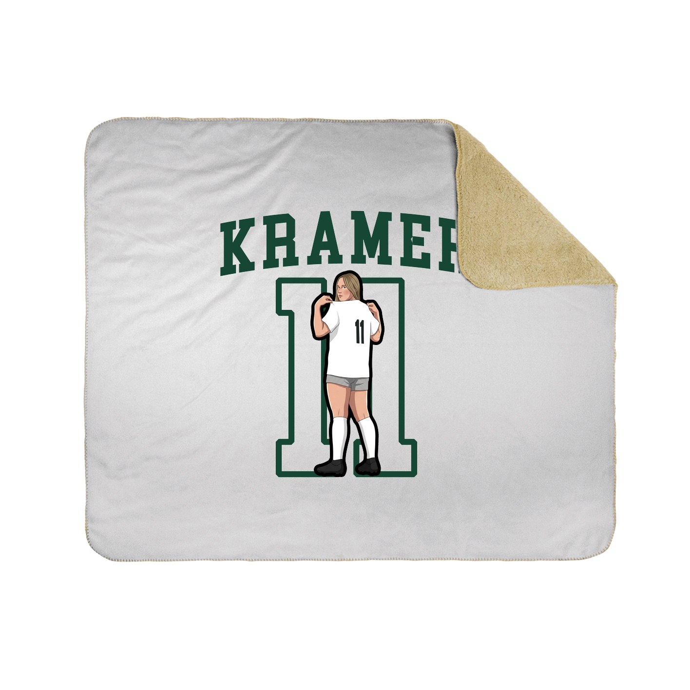 Throw Blanket — Shirsey in White