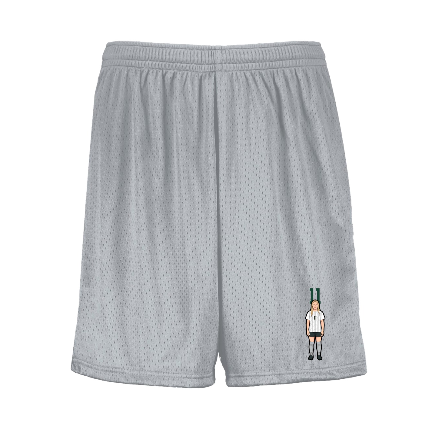 Shorts — Number Top in Silver