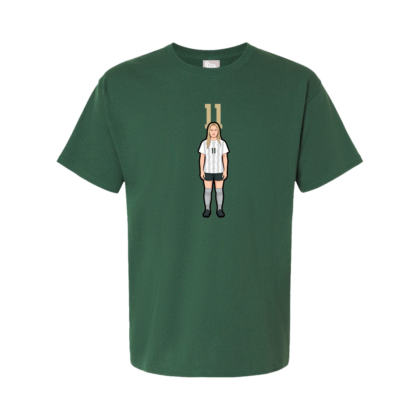 Tee — Number Top in Green