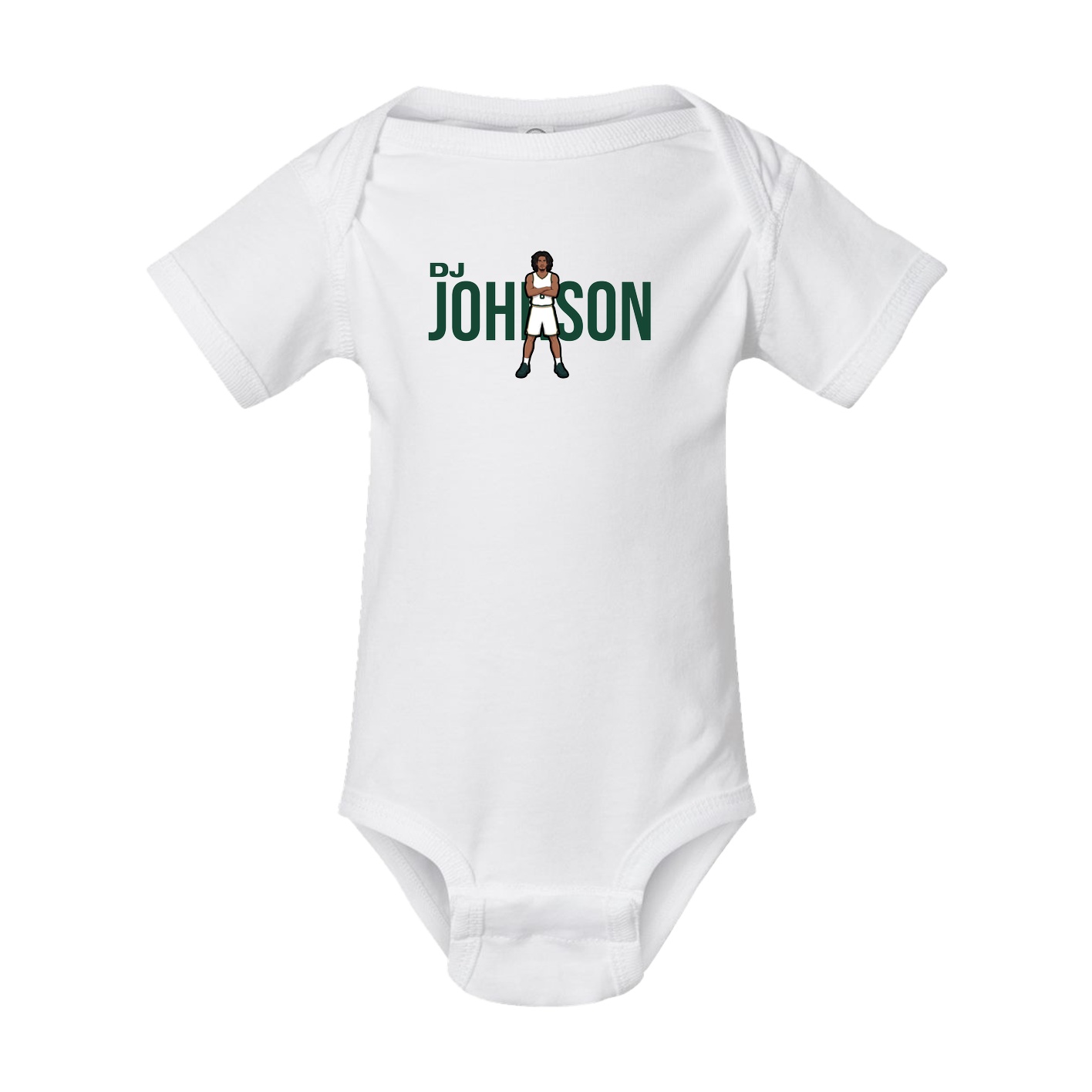Baby Onesie — Player Name in White