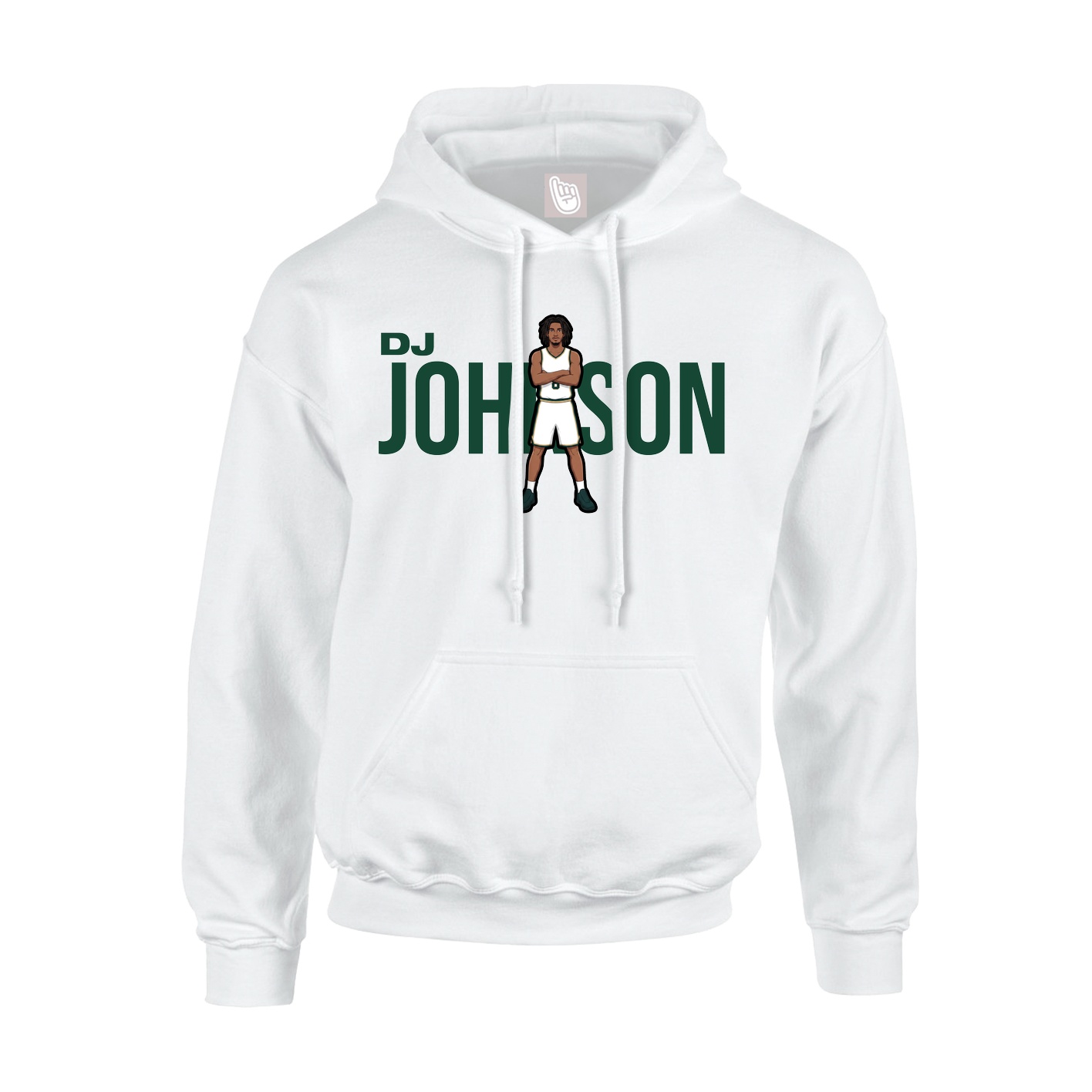 Youth Hoodie — Player Name in White