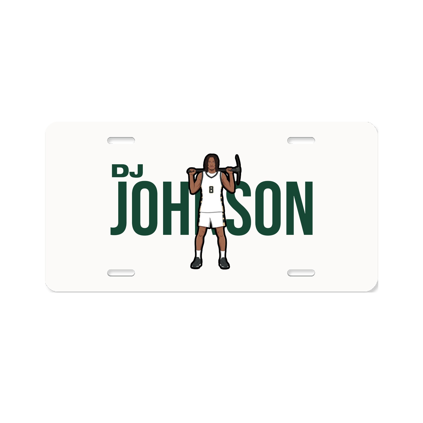 License Plate — Player Name in Classic