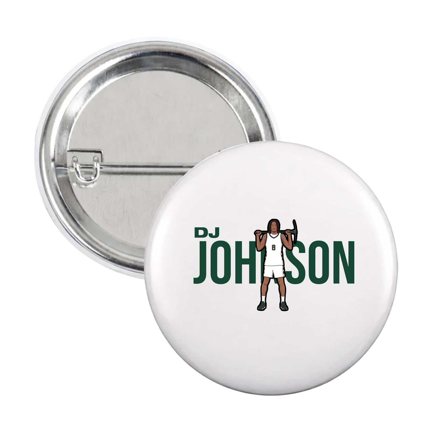 Game Day Button — Player Name in White