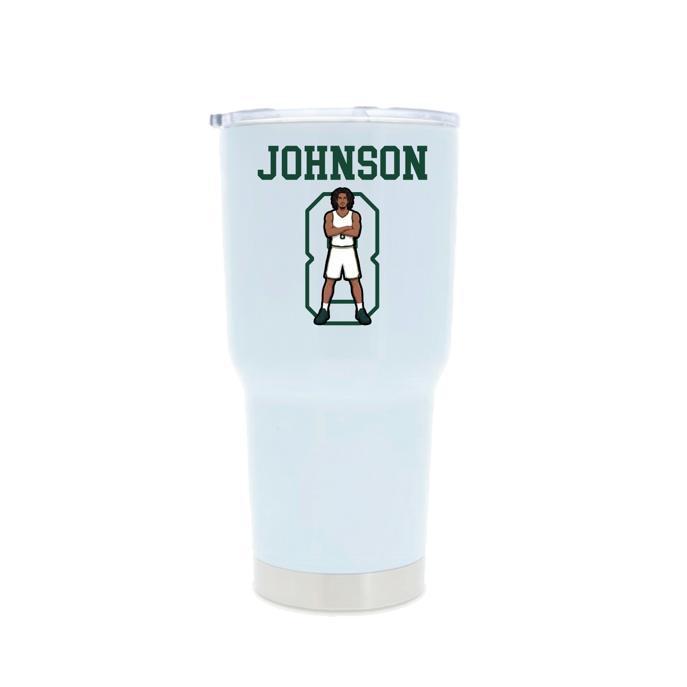 30oz Stainless Steel Tumbler — Shirsey in White