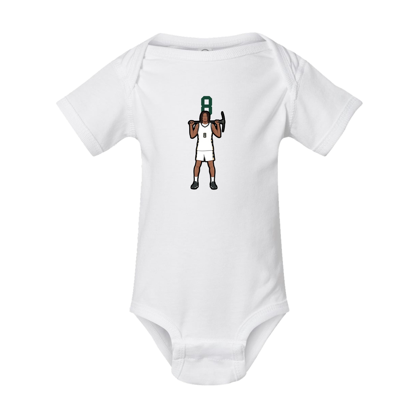 Baby Onesie — Number Top in White