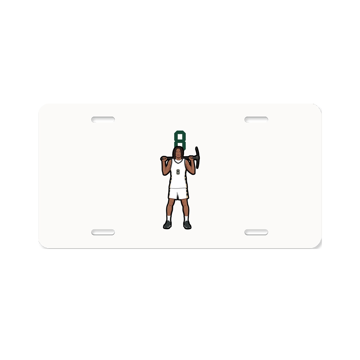 License Plate — Number Top in Classic
