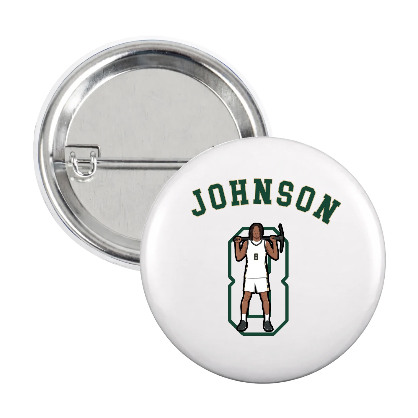 Game Day Button — Shirsey Arch in White