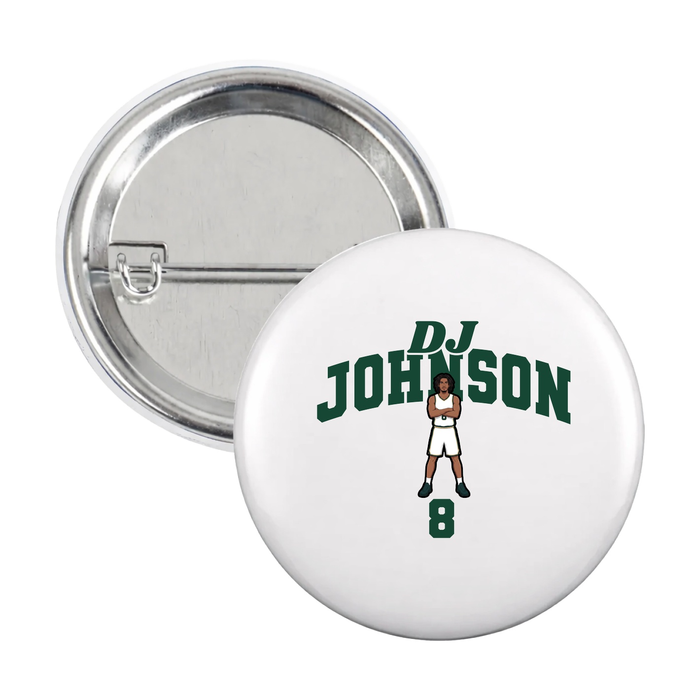 Game Day Button — Signature Arch in White