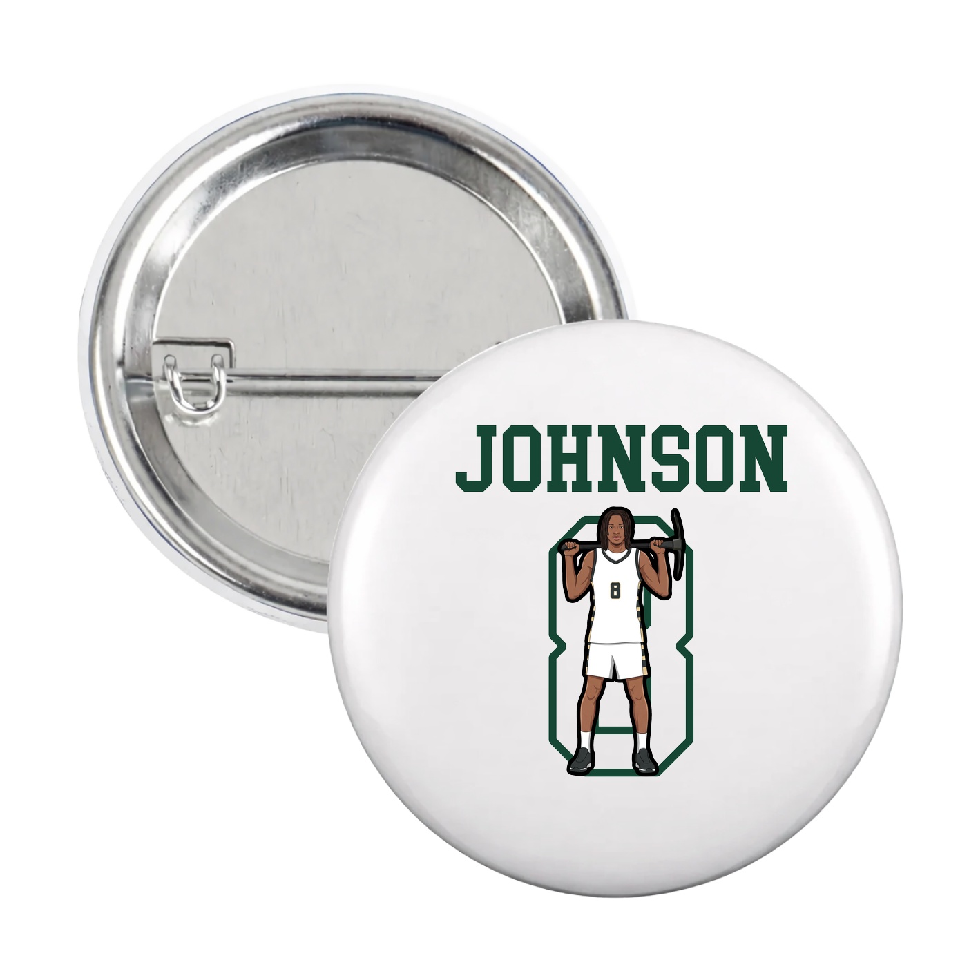 Game Day Button — Shirsey in White