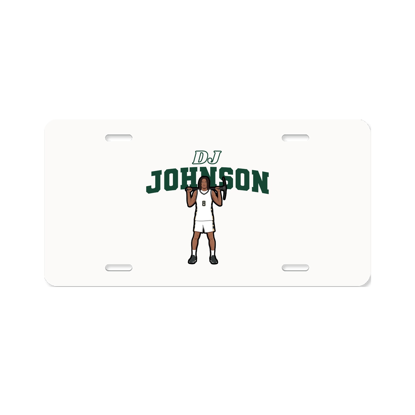 License Plate — Name Arch in Classic