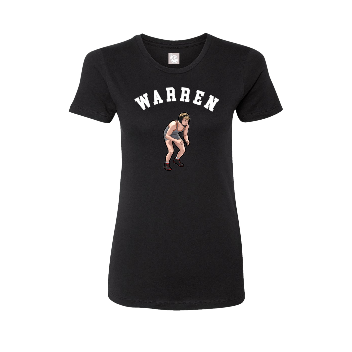 Fitted Women's Tee — Shirsey Arch in Black