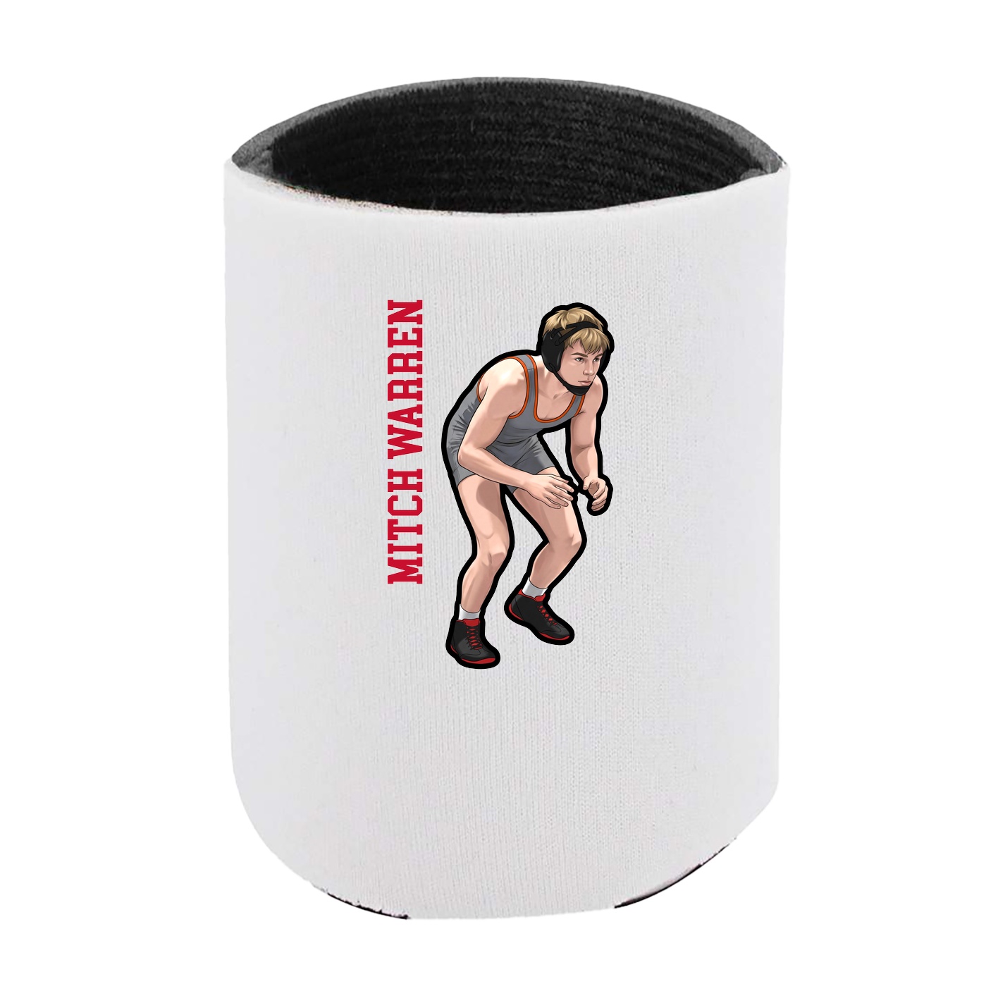 Can Holder — Name Vertical in White