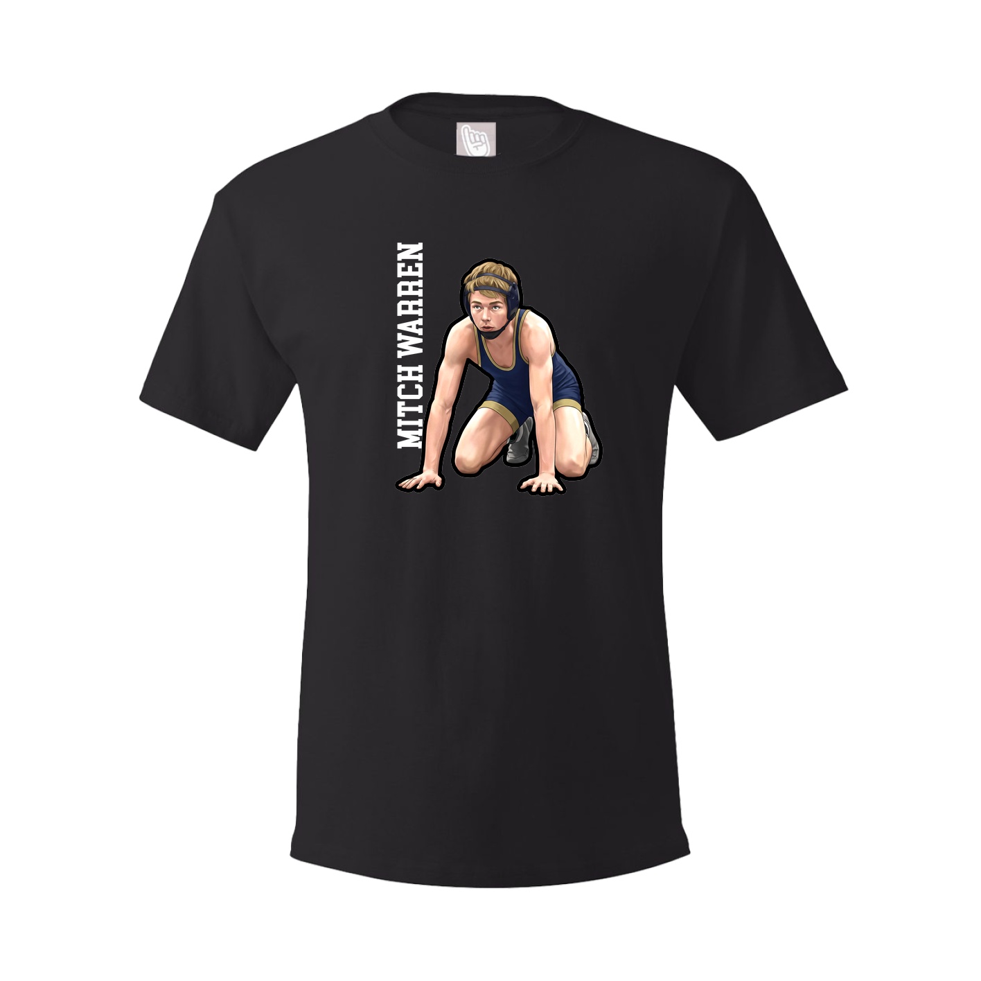 Tee — Name Vertical in Black